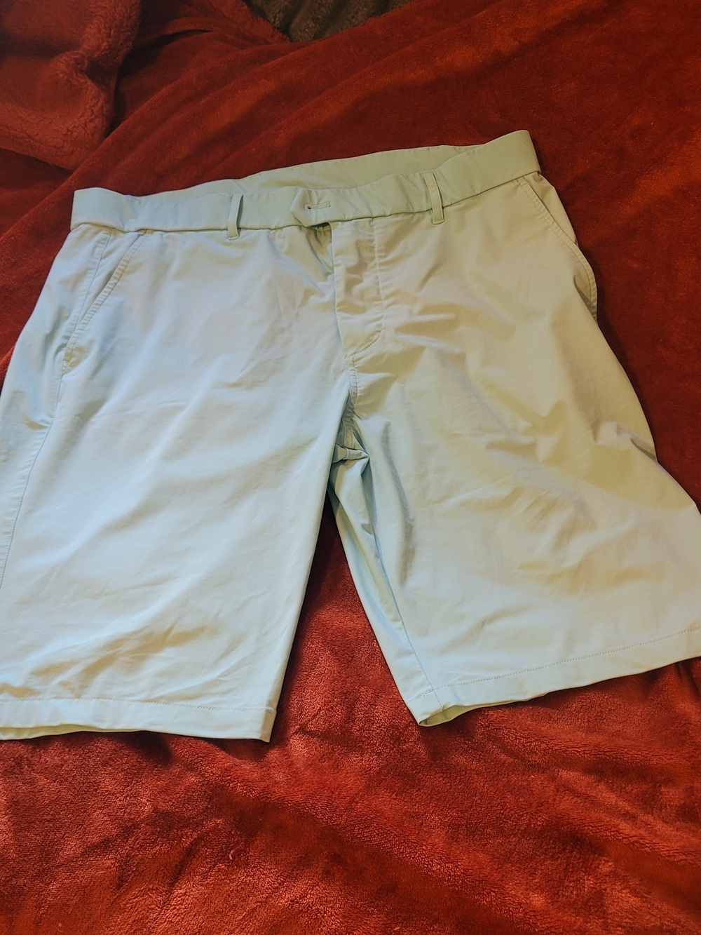 Greyson Cabot Men's Light Blue Performance Shorts Golfcore Sportswear Beach Chic